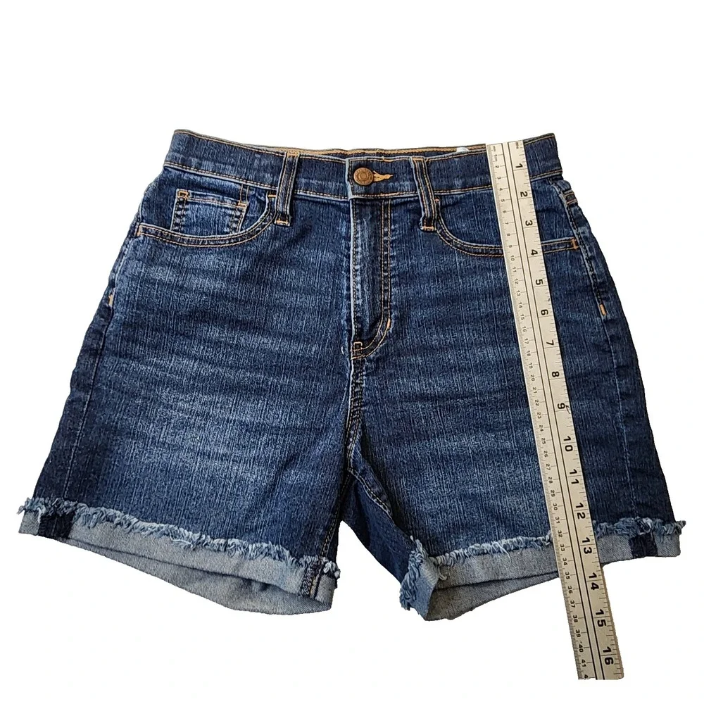 Old Navy Girls Youth Denim Shorts Pockets Blue Size 16